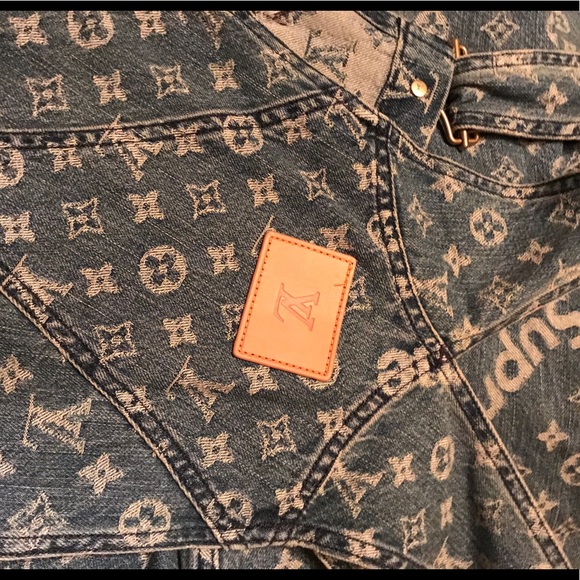 2017 Supreme Louis Vuitton men’s jacquard denim - Picture 3 of 8